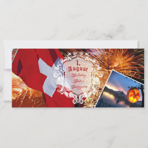 1.August - National Swiss Holiday - Postcard