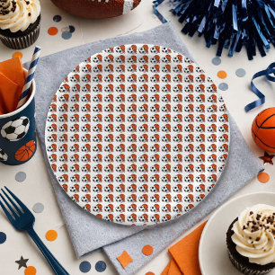 1 Ball Sports Theme Boy’s 1st Birthday Paper Plate