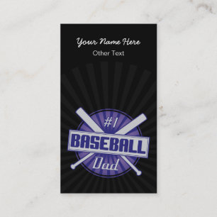 #1 Baseball Dad Customised Baseball Cards