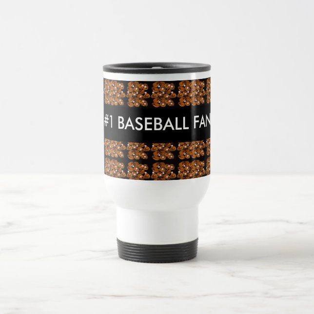 #1 BASEBALL TRAVEL MUG (Center)