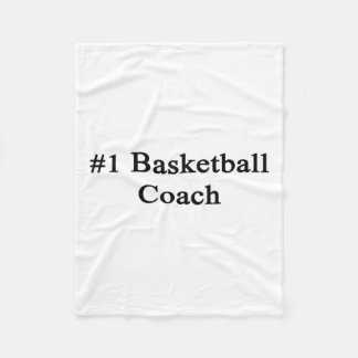 #1 Basketball Coach  Fleece Blanket