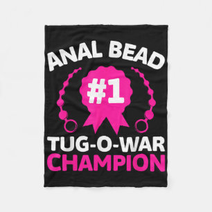 #1 Bead Tug O War Champion Funny Adult Humour Crin Fleece Blanket