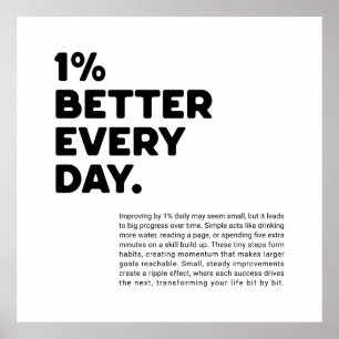 1% better every day motivational poster