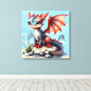 #1 Big Eye Dragon Canvas Print