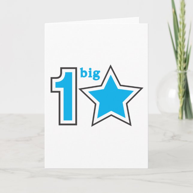 1 BIG STAR GREETING CARD (Front)