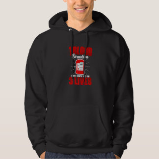 1 Blood Donation  Phlebotomist Blood Donation Bloo Hoodie