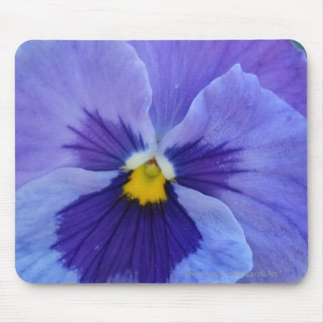 1 Blue Beauty Pansy Mouse Mat (Front)