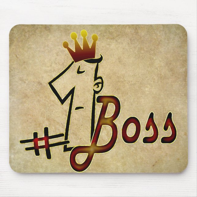 #1 boss mouse mat (Front)