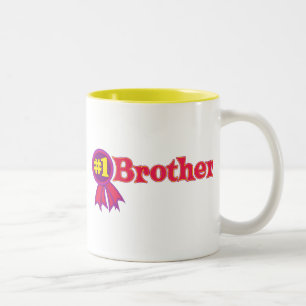#1 Brother Two-Tone Coffee Mug