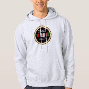1 CAMPAIGN STAR AFGHANISTAN WAR VETERAN HOODIE
