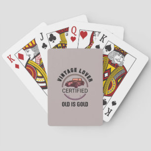 1.car lover vintage   playing cards