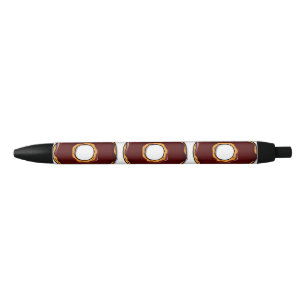 1 Cartoon Chocolate Doughnut Design Black Ink Pen