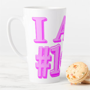 "#1 CHOICE" Cute Expression Design. Buy Now Latte Mug