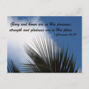 1 Chronicles 16:27 Postcard