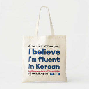 #1 Confession of a K-drama Addict   Tote Bag