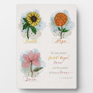 1 Cor 13:13 Greatest is Love Sign Plaque