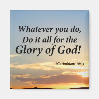 1 Corinthians 10:31 Magnet