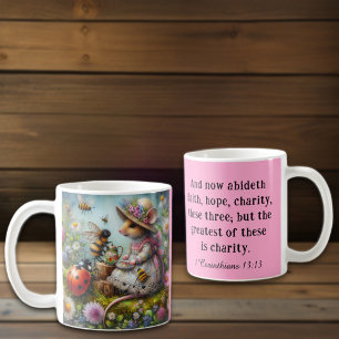1 Corinthians 13:13 Scripture Christian Friendship Coffee Mug