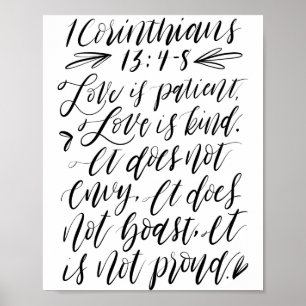 1 Corinthians 13:4 (1 of 3) Poster
