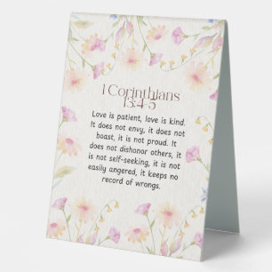 1 Corinthians 13:4-5 Bible Verse Acrylic Keychain