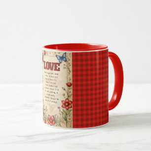 1 Corinthians 13:4-5 Christian Bible Verse Art  Mug