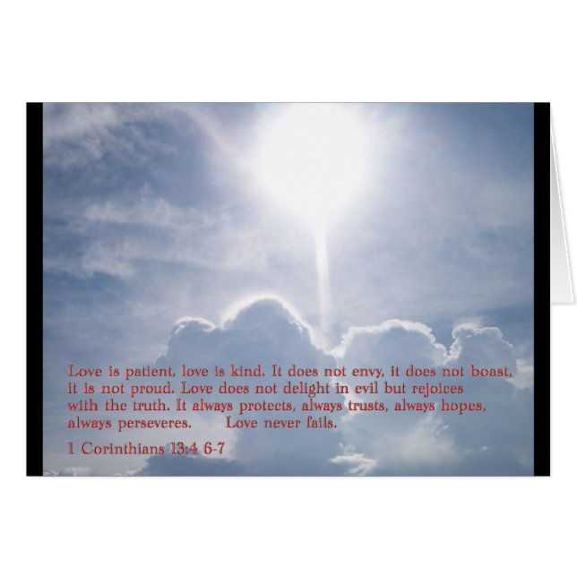 1 Corinthians 13:4 6-7  Clouds (Front Horizontal)