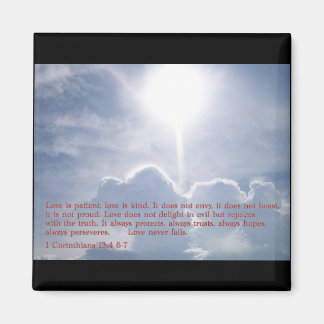 1 Corinthians 13:4 6-7  Clouds Magnet
