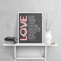 1 Corinthians 13:4-8 Bible Verse, Brick Wall