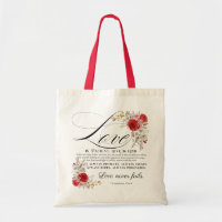 1 Corinthians 13:4-8 Love is Patient Bible Floral