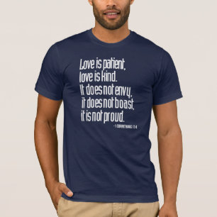 1 Corinthians 13:4 Men's Fitted Crew Neck T-Shirt