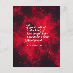 1 Corinthians 13:4 Postcard