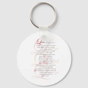 1 Corinthians 13 Key Ring