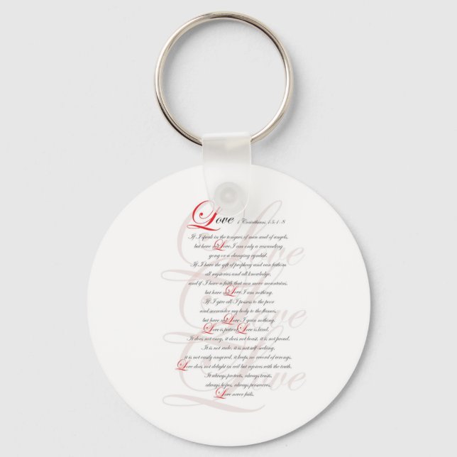 1 Corinthians 13 Key Ring (Front)