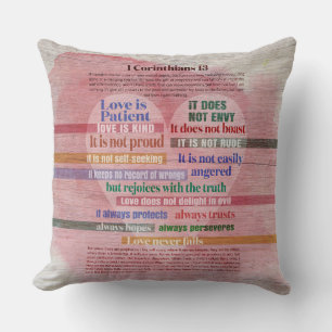 1 Corinthians 13 - Love Cushion