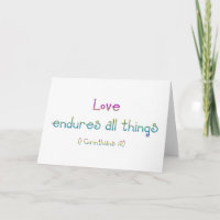 1 Corinthians 13 - Love Endures All Things