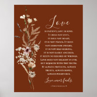 1 Corinthians 13 Love is Patient Bible Wedding