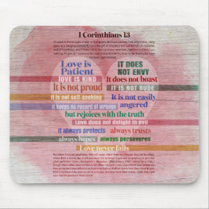 1 Corinthians 13 - Love Mouse Mat