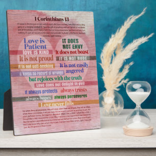 1 Corinthians 13 - Love Plaque