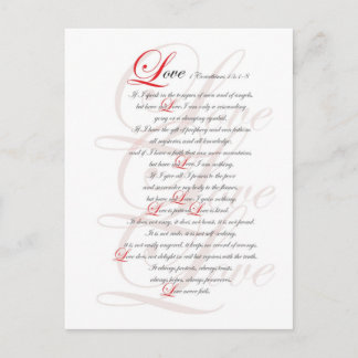 1 Corinthians 13 Postcard