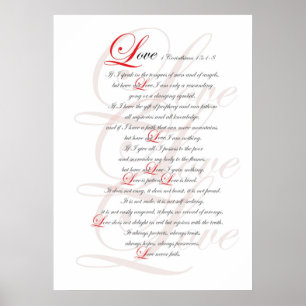 1 Corinthians 13 Poster