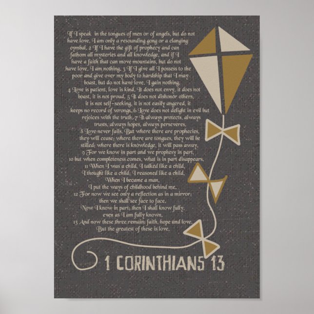 1 Corinthians 13 Poster (Front)