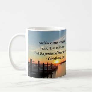 1 CORINTHIANS 13 SUNSET DESIGN COFFEE MUG