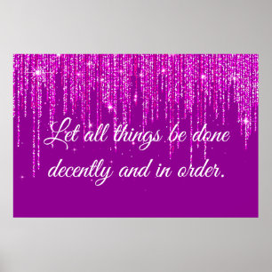 1 Corinthians 14:40  Poster