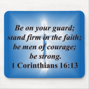 1 Corinthians 16:13 Mouse Mat