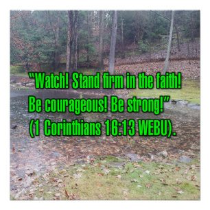 1 Corinthians 16:13 WEBU Poster