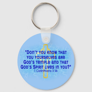 1 Corinthians 3 16 Key Ring