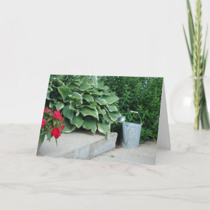 1 Corinthians 3:7, Watering Can & Plants Card