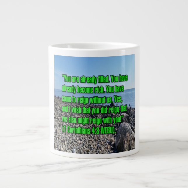 1 Corinthians 4:8 WEBU Mug (Front)