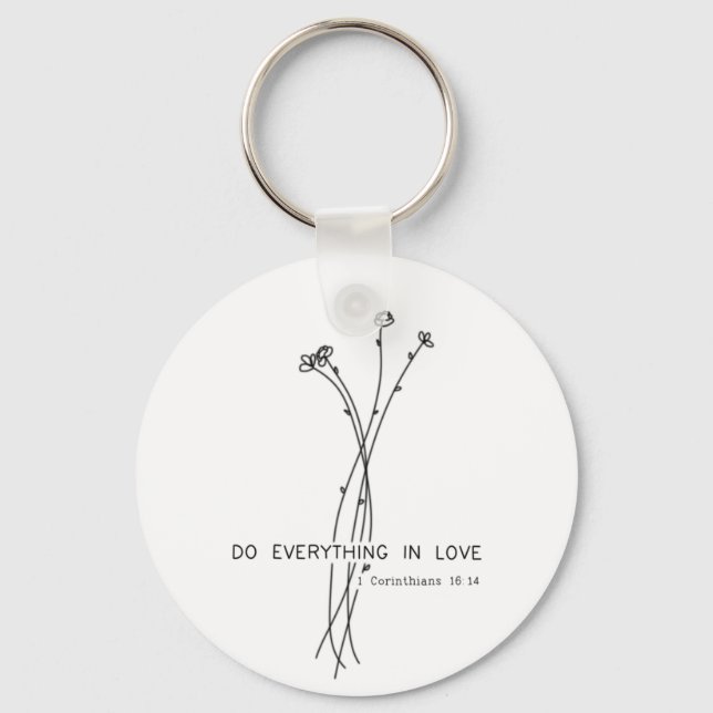 1 Corinthians Keychain (Front)