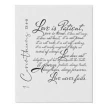 1 Corinthians Love Is Patient Scripture Canvas